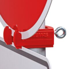  Schilderbefestigungen Wemas Klemmschelle Typ U2 - rot - für Rohre Ø 60mm 12451660